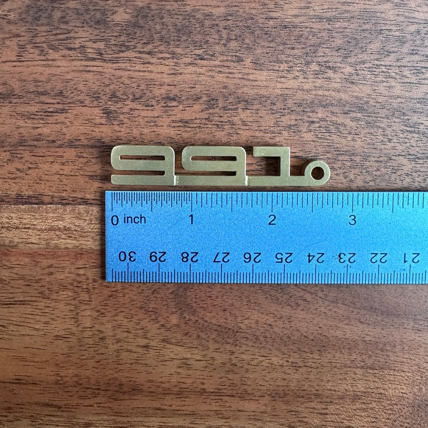 991 Brass Porsche Keychain