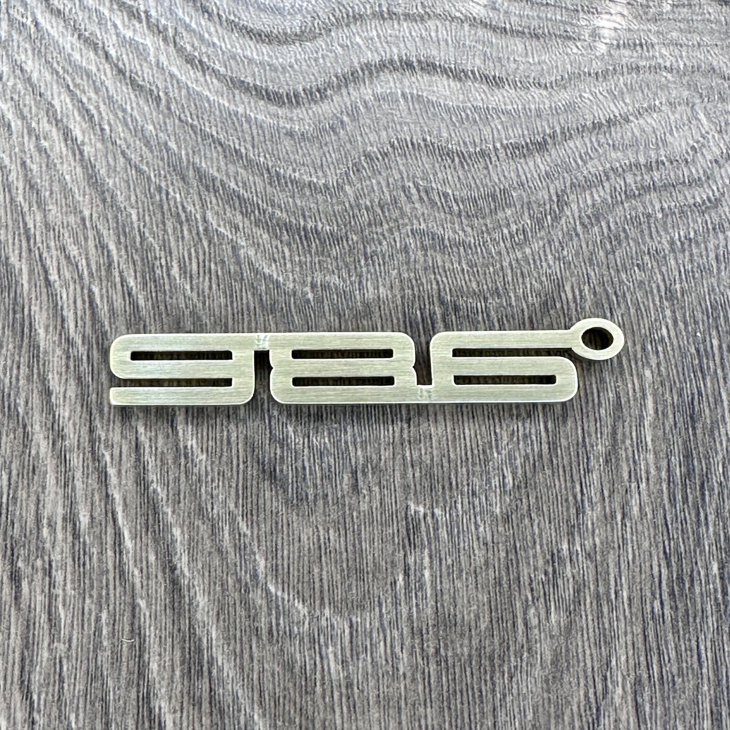 986 Brass Porsche Keychain