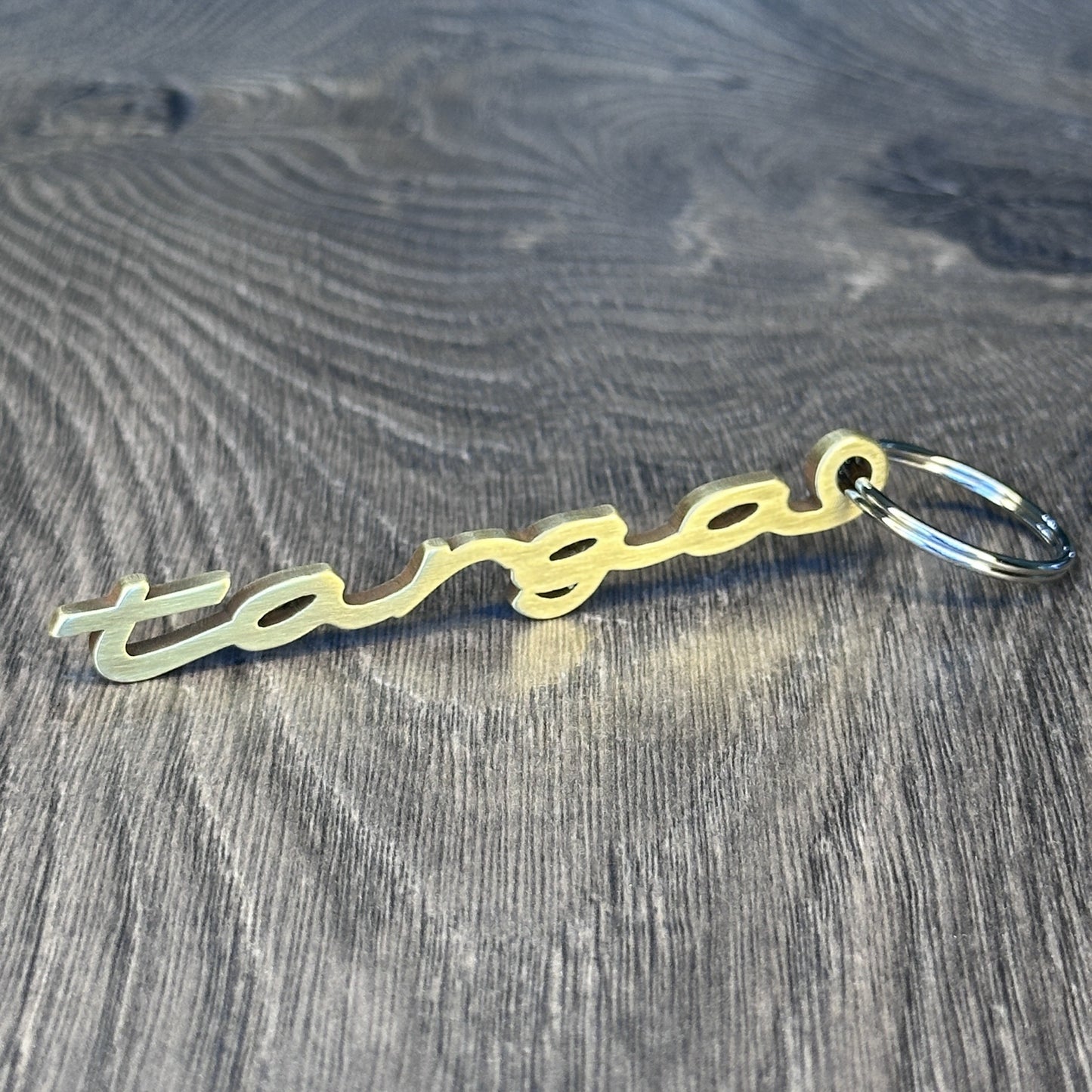 Targa Porsche Brass Keychain