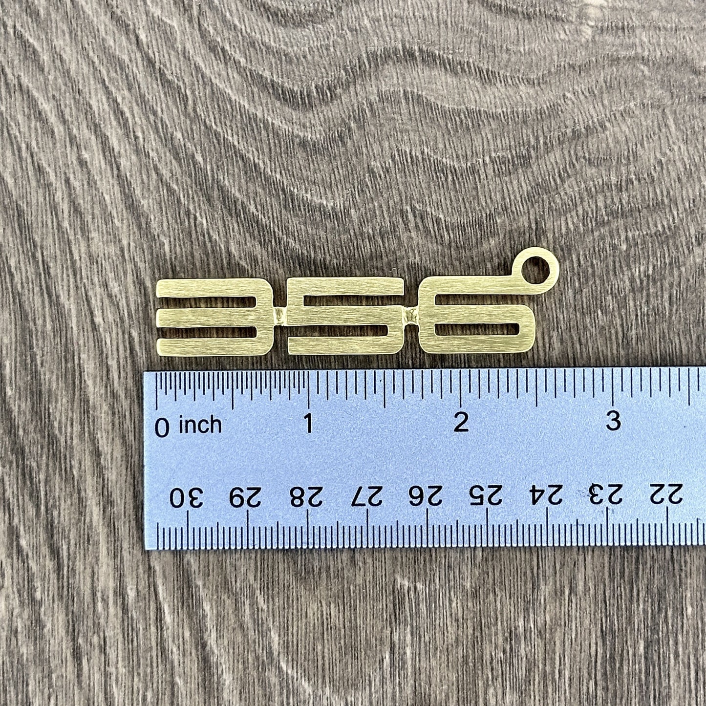 356 Brass Porsche Keychain