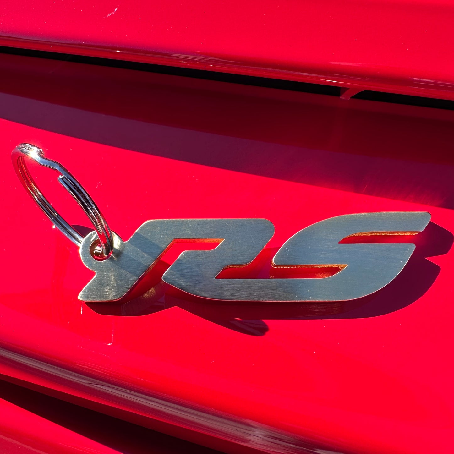 RS Brass Porsche Keychain