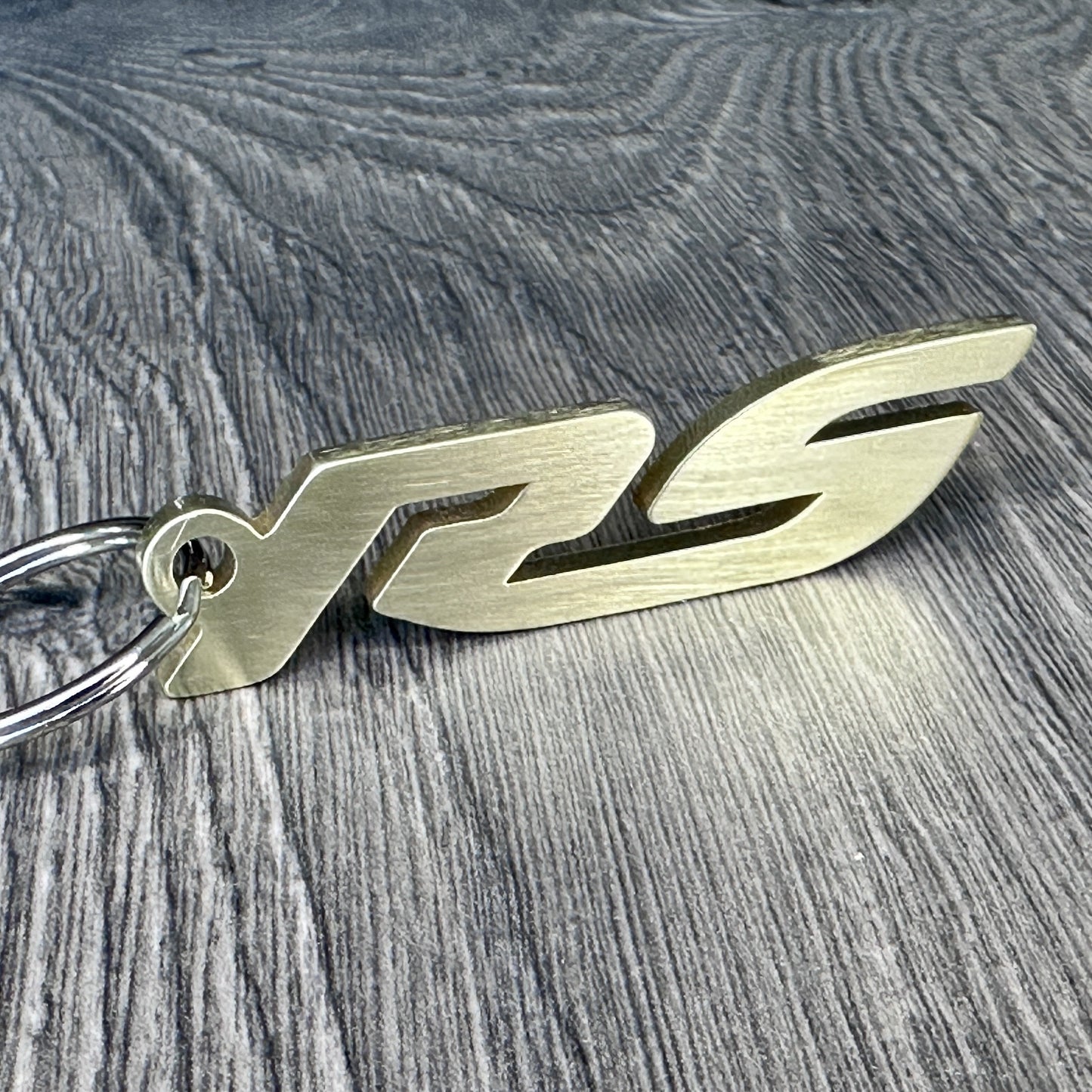 RS Brass Porsche Keychain