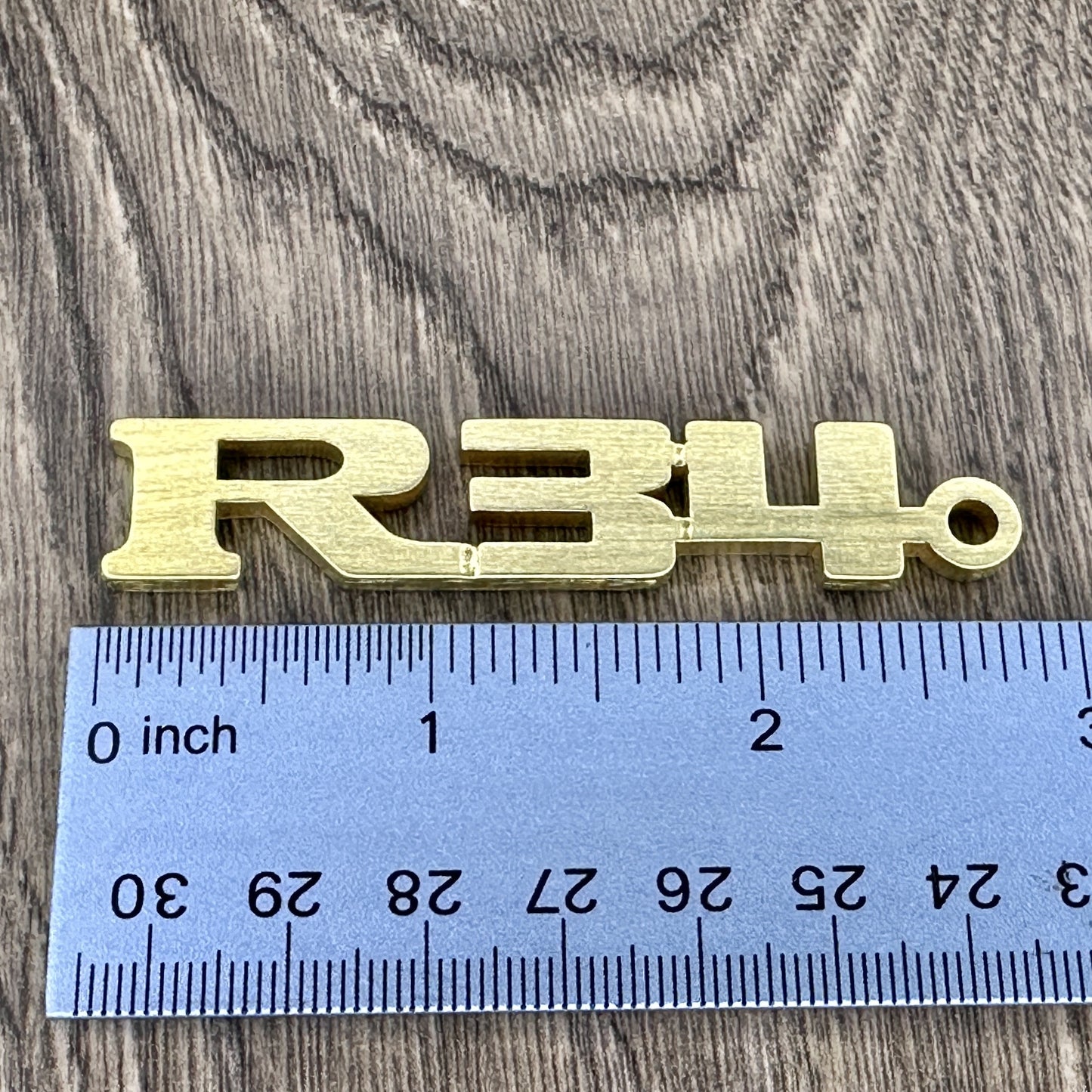 R34 Skyline GT-R Brass Keychain
