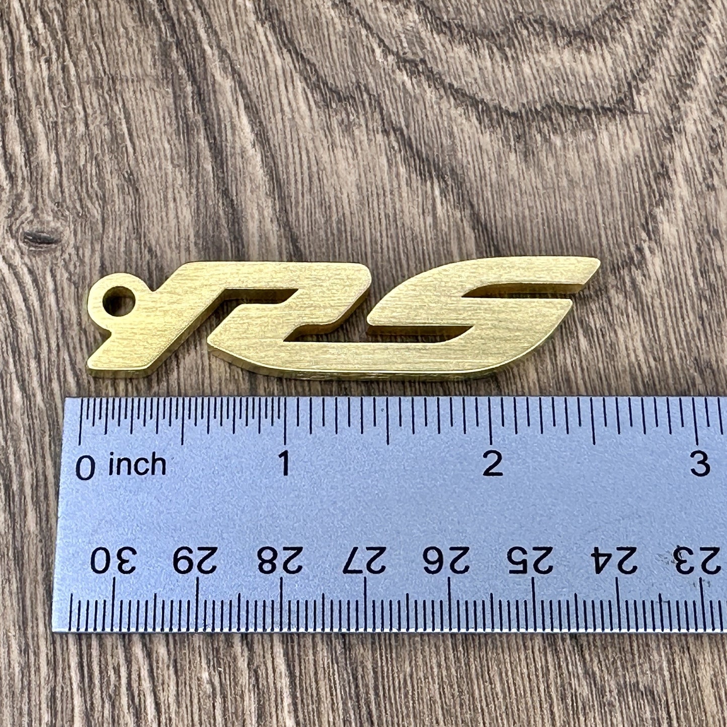RS Brass Porsche Keychain