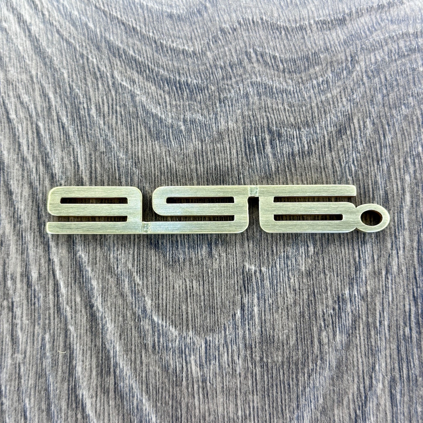 996 Brass Porsche Keychain