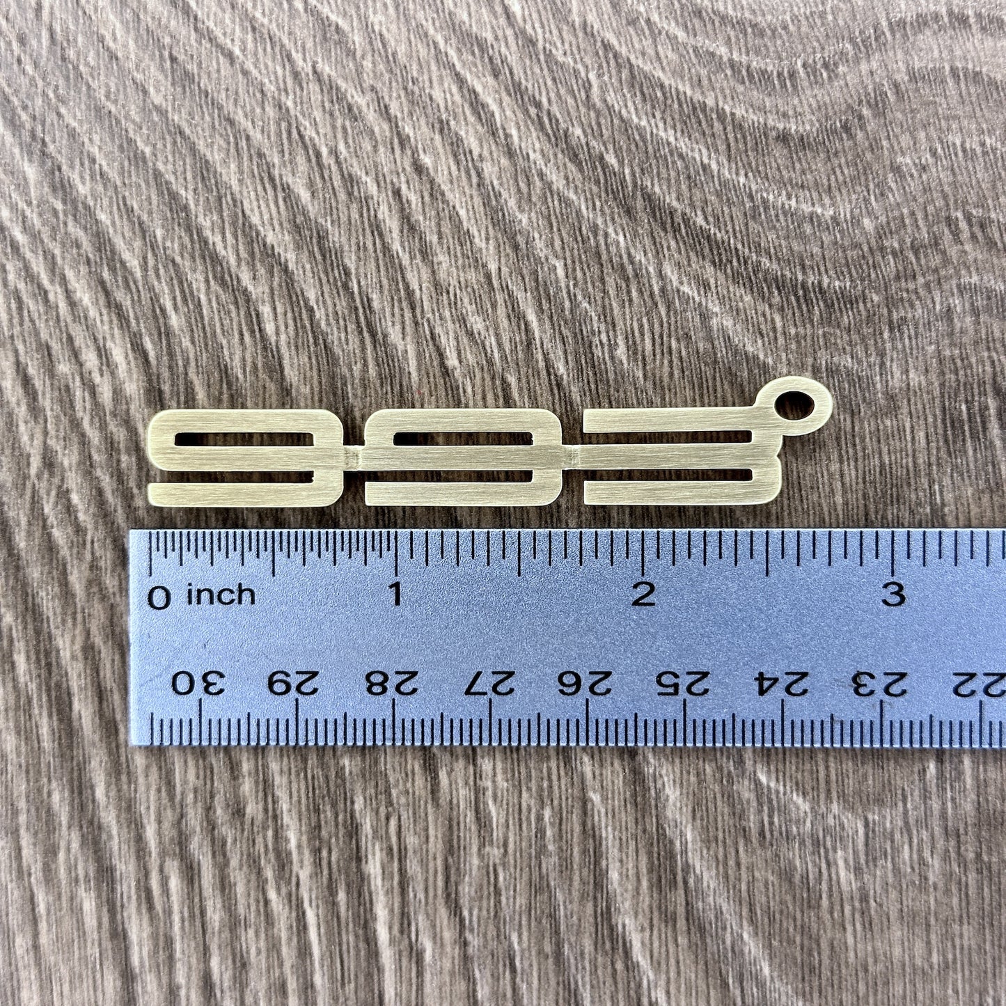 993 Brass Porsche Keychain