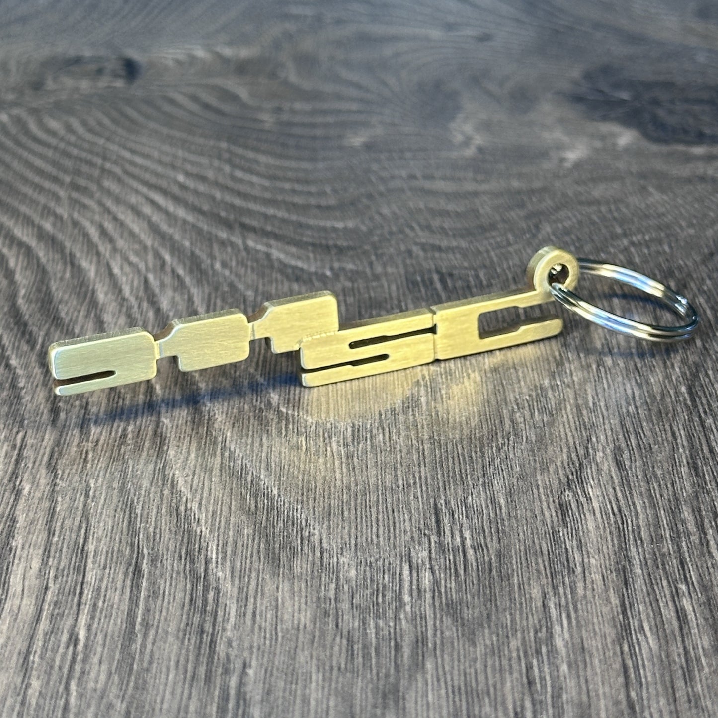 911SC Brass Porsche Keychain