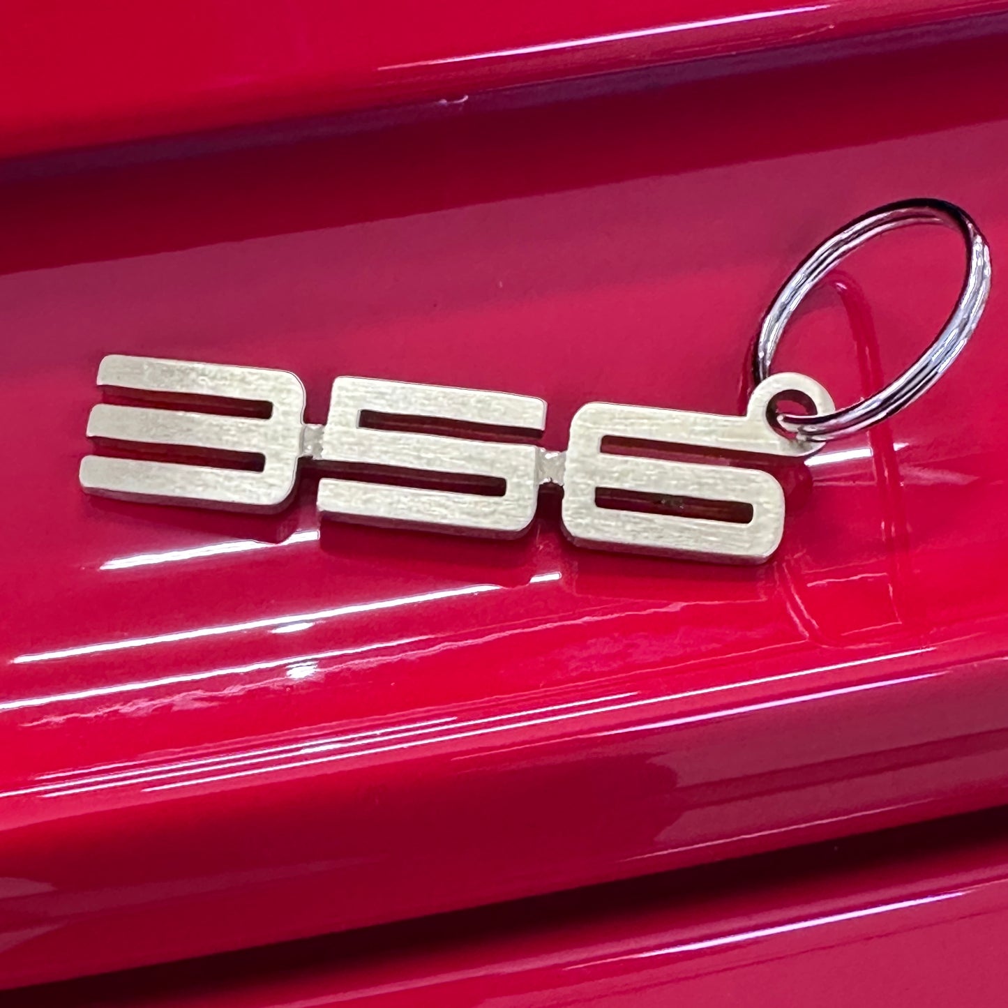 356 Brass Porsche Keychain