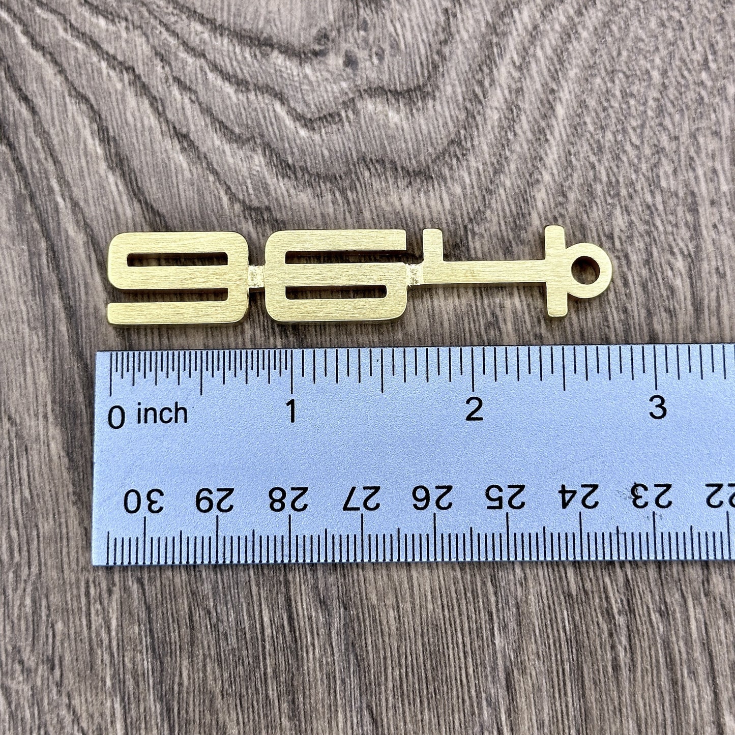 964 Brass Porsche Keychain