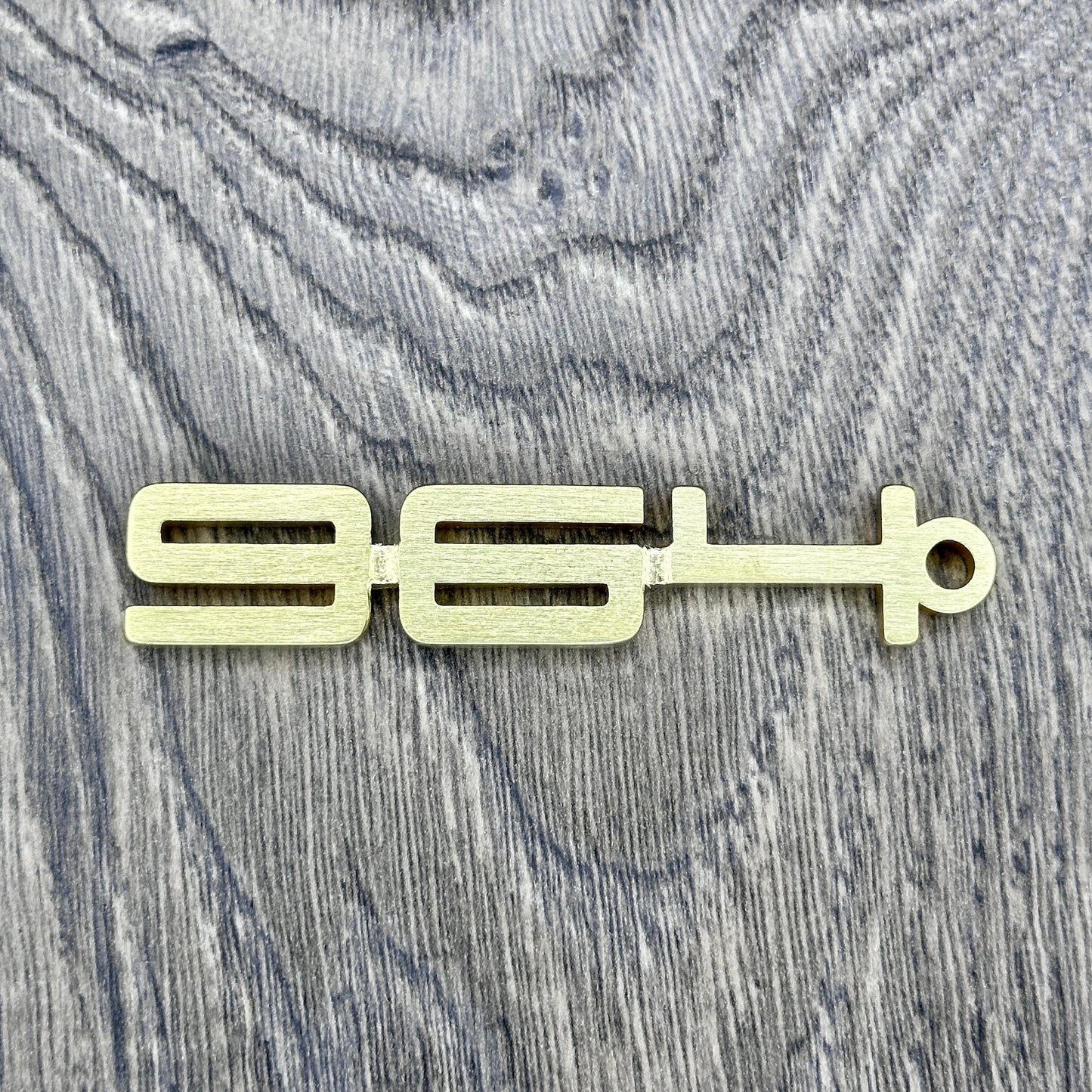 964 Brass Porsche Keychain