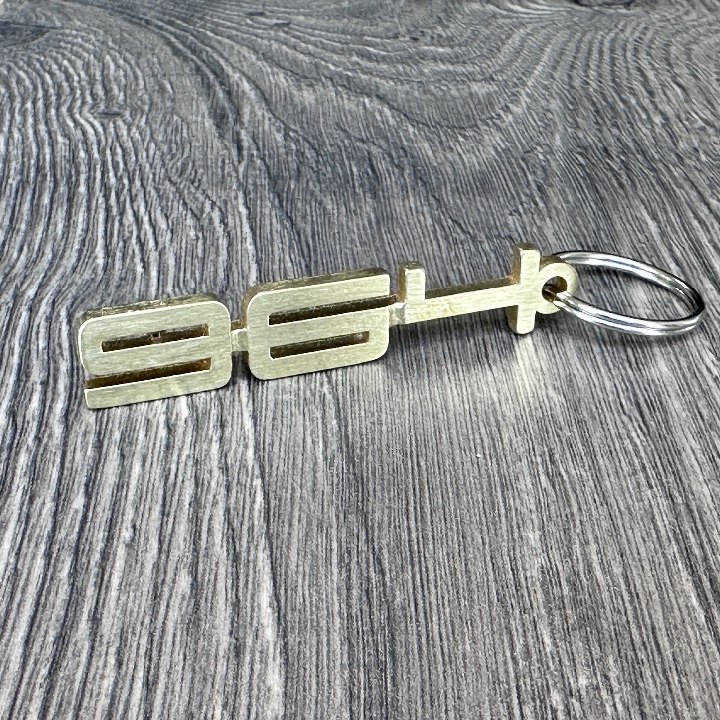 964 Brass Porsche Keychain